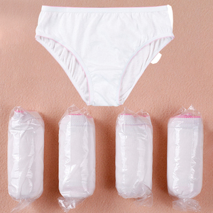 Ropa interior de algodón posparto con logotipo personalizado, bragas ecológicas desechables de algodón 100%, ropa interior de alta calidad para mujeres adultas - Product Image 1