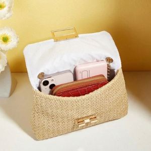Sacs Géométriques Tissés Faits Main au Vietnam pour Femmes, Grandes Pochettes à Bandoulière, Sacs de Plage Tricotés Imperméables - Product Image 3