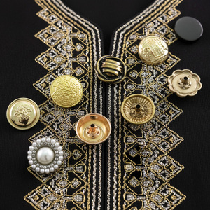 Boutons de luxe à motif arabe pour Abaya, en alliage de zinc, style Dubaï, fermeture invisible en 4 parties pour Thobe Jubba, vêtements musulmans - Product Image 2