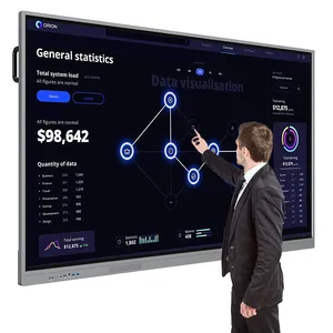 Finger-Touchscreen-LCD-Tafel 65/75/86/98/110 Zoll elektronisches Whiteboard Interaktives Smart Board für den Schul unterricht