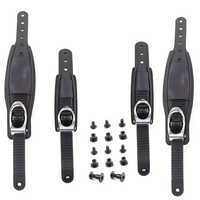 Sangles réglables pour snowboard simple et double, accessoires de fixation pour skateboards pour hommes, modèle n° 25 Sangles en cuir