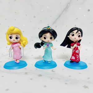 6 Piezas de Figuras de PVC Estilo <span class=keywords><strong>Chino</strong></span>, Versión Q, Princesa <span class=keywords><strong>Sirena</strong></span> Bella Alicia, Figura de Anime para Coleccionar, Miniaturas en Caja de Color, Manualidades de Plástico - Product Image 5