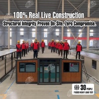 Maison préfabriquée modulaire pliable et extensible de 20 pieds et 40 pieds, avec couleurs de sol et de murs personnalisées