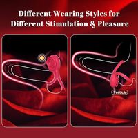 Fabrikpreis Silikon Vibrierender Penisring mit Klitoris-Stimulator Penisring-Vibrator Erotikspielzeug für Männer und Frauen