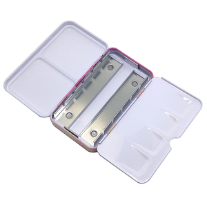 Boîte pliable carrée en métal coloré LISI, étui de mélange, plateau <span class=keywords><strong>à</strong></span> <span class=keywords><strong>peinture</strong></span>, <span class=keywords><strong>palette</strong></span> de voyage vide pour aquarelle, acrylique et <span class=keywords><strong>huile</strong></span> - Product Image 3