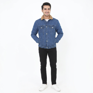 Veste en jean 100% coton de haute qualité pour hommes, vestes en jean lavables pour hommes, taille plus durable, fabriquée au Pakistan pour l'hiver - Product Image 1