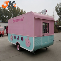 Chariot de nourriture multifonctionnel mobile pour hot-dogs, camion de restauration rapide, remorque en acier inoxydable résistant à la rouille, garantie 1 an