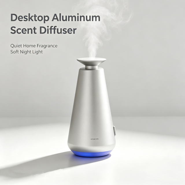 Commercial Luxury Hotel Lobby Scent Tower Waterless Essential Oil Remote Control Dimmable Light Decor Aroma Diffuser Machine