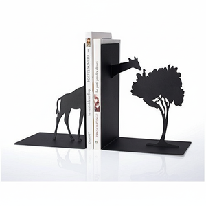 ที่กั้นหนังสือโลหะที่สวยงามพร้อมพื้นผิวขัดเงาเหมาะสำหรับบ้านที่มีสไตล์อพาร์ทเมนท์ทันสมัยและสำนักงานหรูหรา - Product Image 1