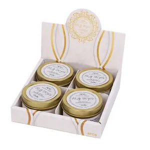 High Quality Fragrance Soy Wax Candle Gift Set Outdoor Portable Mini Scented Candles In Tin