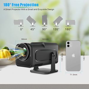 HY320 última versión nuevo proyector de vídeo inteligente LCD 1080p Mini Android de alta calidad utilizado para ver la televisión en casa proyector Hy320 - Product Image 6