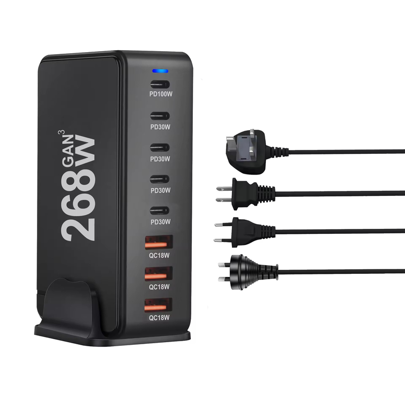 268W GaN Multiple USB Type C