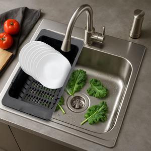 Escurridor de platos antimoho mediano-Material PP con diseño de ventilación para secado rápido - Product Image 6