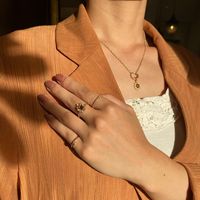 Großhandel Trendiger Natürlicher Bernstein Süßwasserperlen-Blumenring für Schmuck-Einzelhandel Japanischer Vintage 925 Geschenk Jubiläum Party