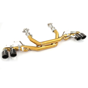 Échappement arrière MPER <span class=keywords><strong>Titanium</strong></span> Radiant Gold pour Corvette C8 Stingray 6.2L, son agressif, installation facile, amélioration des performances - Product Image 5