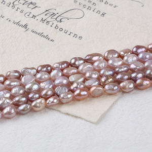 Promotion pour perles d'eau douce baroques blanches de 6-7 mm, à deux faces, trou droit, pour accessoires faits main en DIY, vente en gros - Product Image 4