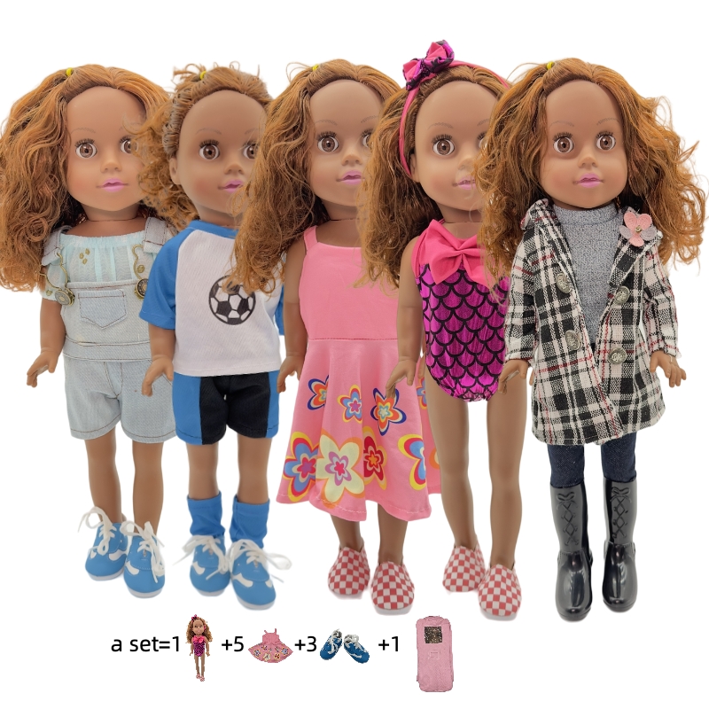 Оптовая продажа с фабрики 18 дюймов пластиковая кукла аксессуары и Кукольный дом для девочек подарок с куклой в наборе
