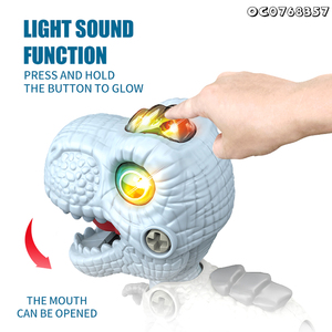 Otros Juegos de Rol y Juguetes de Desarrollo Preescolar: Stegosaurio de Plástico Pequeño para Armar, Dinosaurio Caminante con Luz y Sonido - Product Image 3