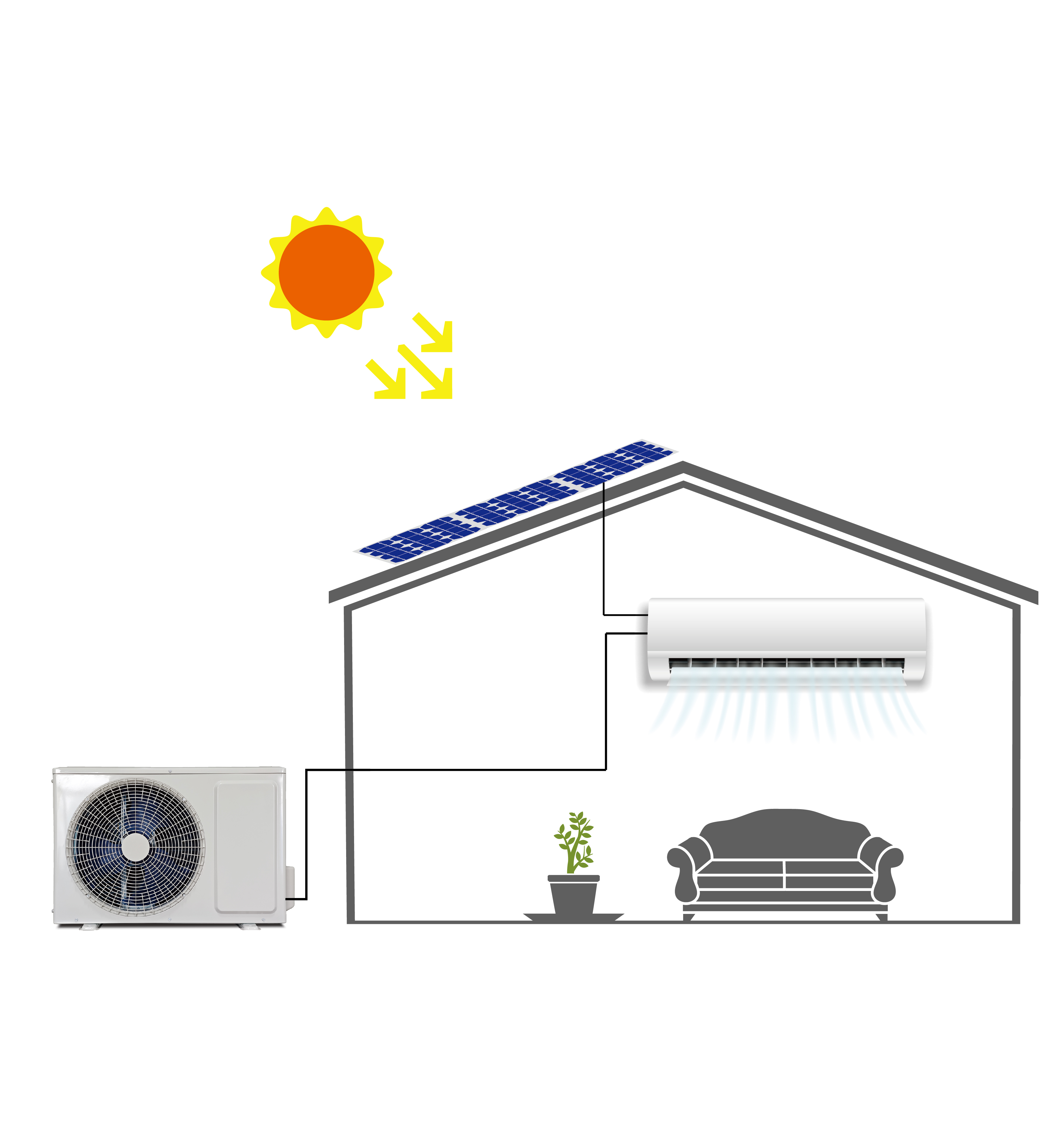 solar hybrid air conditioner