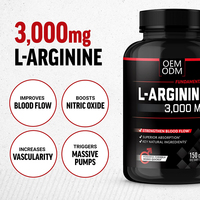 Capsules de L-Arginine à Marque Blanche, Logo Personnalisé, 1000 mg, 3000 mg, Compléments Sportifs, Amélioration des Performances, Endurance, Croissance Musculaire