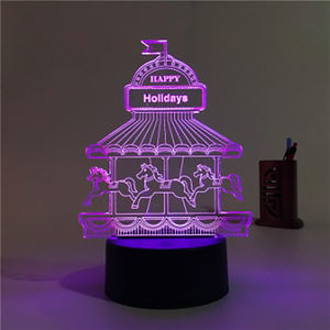 Personnaliser chambre acrylique nouveauté Design bois clair cadre <span class=keywords><strong>photo</strong></span> éclairage 3D Led Illusion d'<span class=keywords><strong>optique</strong></span> lampes blanc chaud nuit lampe - Product Image 1