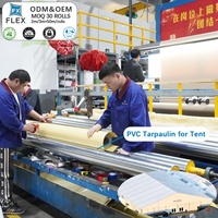 Membrane architecturale en tissu enduit de PVC tissé imprimé imperméable FLFX pour couverture de toit de complexe sportif