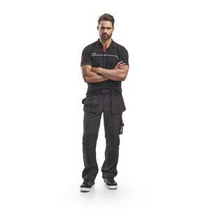 BLAKLADER - 152518459899C46 Lightweight craftsman <b>trousers</b> Dark grey/<b>Black</b> - EAN 7330509378182 WORK <b>TROUSERS</b> <b>CARGO</b> WORK <b>TROUSERS</b> - Product Image 3