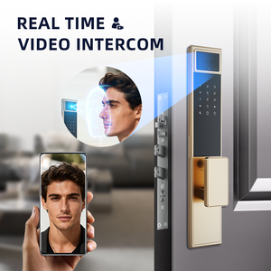 UIELOCK <strong>C04</strong> 3D Face Palm Vein Aluminum Alloy Door Lock Fingerprint Key Card Tuya App WiFi Cloud Steel/Glass Door Smart Home - Product Image 3