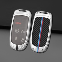 Porte-clés de voiture en alliage de zinc OEM Porte-clés de voiture à distance en fibre de carbone de qualité
