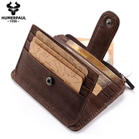 Porte-monnaie pour homme haut de gamme, ultra-fin et pratique, avec plusieurs emplacements pour cartes et porte-cartes de crédit