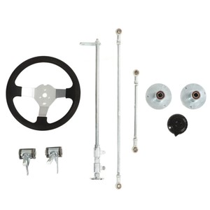 300mm Go Karts Kit de volant Biellette Rotule Kit d'arbre de crémaillère pour <span class=keywords><strong>100cc</strong></span> 125cc 140cc 150cc Go Kart <span class=keywords><strong>Quad</strong></span> - Product Image 1