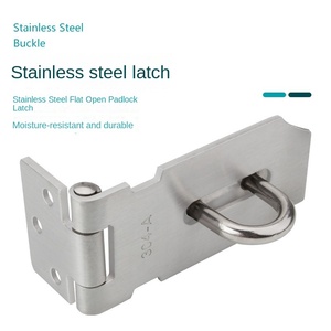 สลักล็อคประตูแบบมีตัวล็อกล็อกล็อกพร้อมสกรูกันขโมยสำหรับใช้ในครัวเรือนทำจากสเตนเลสอุปกรณ์กันขโมย - Product Image 4