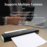 AIMO Mini imprimante A4 portable sans encre écologique de 8 pouces Imprimante thermique mobile sans fil Imprimante thermique a4