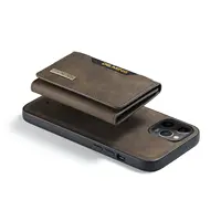 DG.Ming cep telefonu kılıfı kapak lüks manyetik cüzdan deri kılıf 3 in 1 için iPhone 11 12 13 14 pro max kılıfları