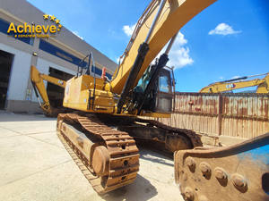 מחפר זחלי כבד קטרפילר 2020 מדגם 350 355, 50 טון, 5022 שעות עבודה, מנוע משומש בעל ביצועים גבוהים, בקר PLC. - Product Image 1