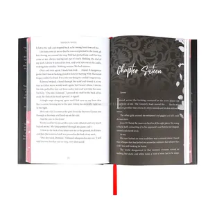 OEM Hardback Novel Book Custom Hardcover Book With Sprayed Edges And Dust Jacket