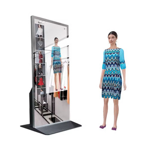 Espejos Inteligentes con Soporte para Suelo, Espejo Interactivo para Vestidor, Pantalla Publicitaria HD para Gimnasios y Tiendas <span class=keywords><strong>de</strong></span> Ropa - Product Image 1