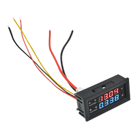 Voltmeter Ammeter Digital 0.28'' DC 100V 200V 10A 4-Digit 5 Kabel Layar LED Pengatur Tegangan Volt AMP Meter Tester M4430