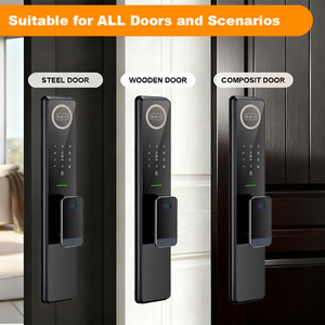 AIEN <span class=keywords><strong>Smart</strong></span> Door Lock 3D Reconocimiento facial Video Intercom Huella digital Contraseña WiFi Automático Cerradura Inteligente para <span class=keywords><strong>Smart</strong></span> - Product Image 3