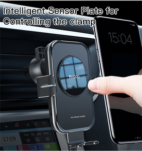 Soporte de carga para coche C118 15W rápido 2 en 1 tablero de ventilación de coche soporte de cargador inalámbrico automático para teléfono móvil para <span class=keywords><strong>Iphone</strong></span> - Product Image 3