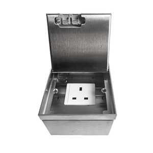 ZDR-110B lõm Đơn Anh Anh Anh sàn ổ cắm dữ liệu thép không gỉ Cat6 Hộp nối Ổ cắm điện ẩn hộp sàn - Product Image 1