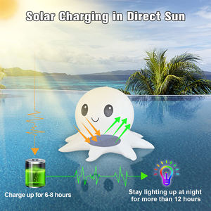 Pulpo <span class=keywords><strong>Solar</strong></span> piscina luz iluminación con Control remoto Sensor de paisaje luces inflables brillo brillante <span class=keywords><strong>Solar</strong></span> alimentado estanque flotante - Product Image 4