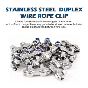 Factory Sale Marine Grade Wire Rope <b>Clamp</b> Application M4 M5 M6 Wire Rope <b>Clip</b> Heavy Duty <b>Clip</b> - Product Image 4