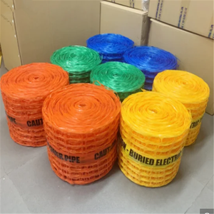 Chất lượng cao phát hiện không thể phát hiện ngầm an toàn 300 mm * 100m nhựa PP PE cảnh báo lưới băng máy - Product Image 3