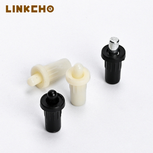 Xoay cửa trượt chốt trục Nickel mạ nhựa đệm mùa xuân chân cao su Tay áo cho tủ bếp cửa Kệ hỗ trợ - Product Image 3