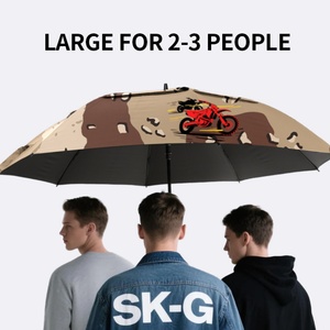 Full Print Straight <b>Umbrella</b> with Vibrant Design Pongee Material 130cm Open Diameter for Resorts Vacations & Business Gifts - Product Image 2