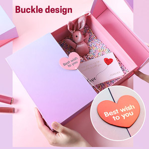 Emballage de luxe, boîte cadeau à double ouverture, emballage avec logo personnalisé magnétique, boîte mystère - Product Image 3
