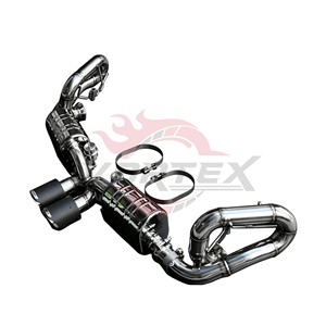 Sistema de Escape Vortex Premium SS304 Catback para Porsche 911 991 Carrera GT3 con Aspecto Valvetronic y Puntas de Fibra de Carbono - Product Image 6
