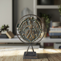 Statue d'ange en fonte de bronze classique Figurine de décoration de table artisanale en métal classique pour la maison ou le bureau
