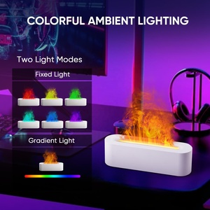 Difusor de Aroma Eléctrico Doméstico Popular, <span class=keywords><strong>Humidificador</strong></span> Ultrasónico USB con Simulación de Llama, Plástico, 1 Año de Garantía, Colorido, para <span class=keywords><strong>Aceites</strong></span> <span class=keywords><strong>Esenciales</strong></span> - Product Image 5